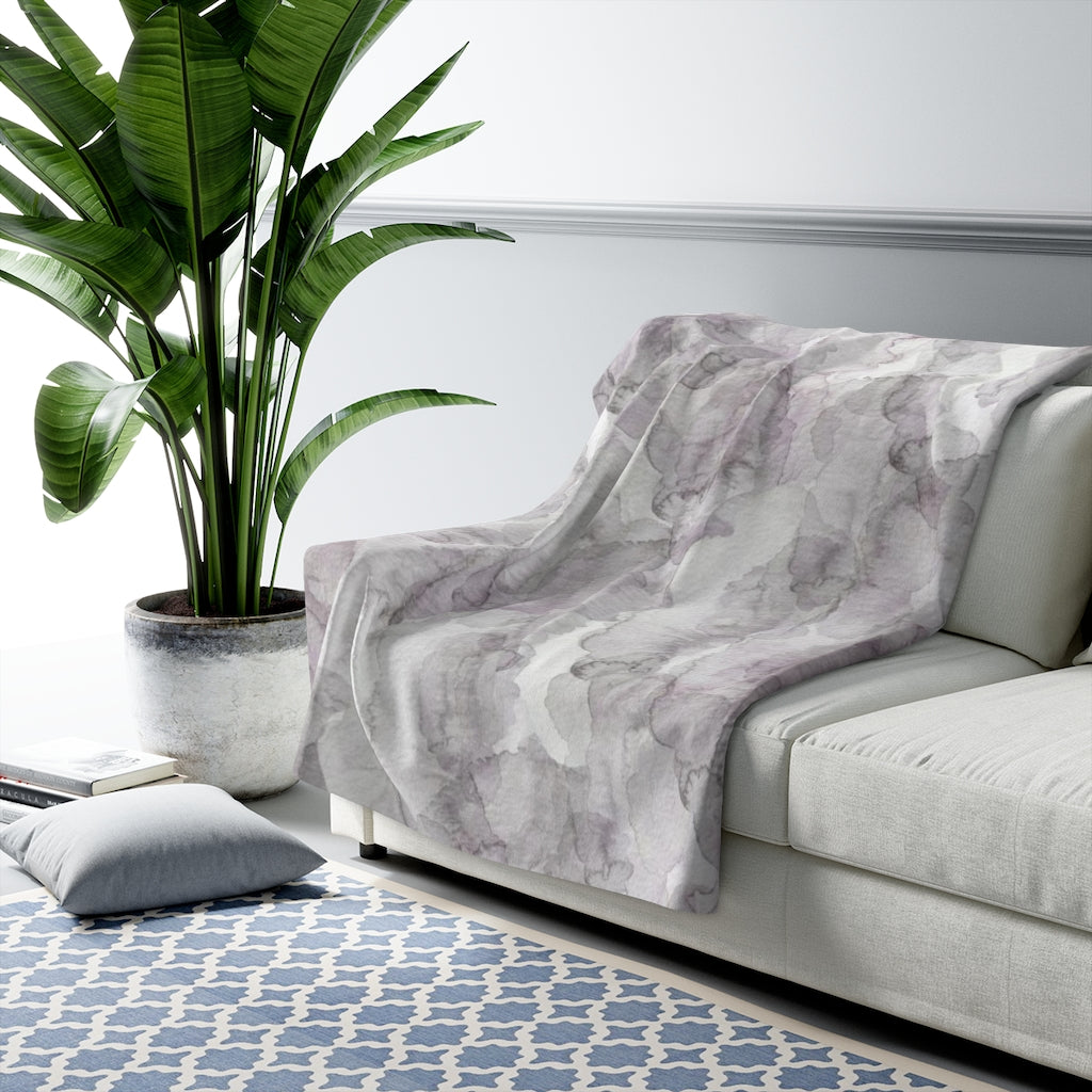 Clouds Comfy Blanket | Lavander Gray