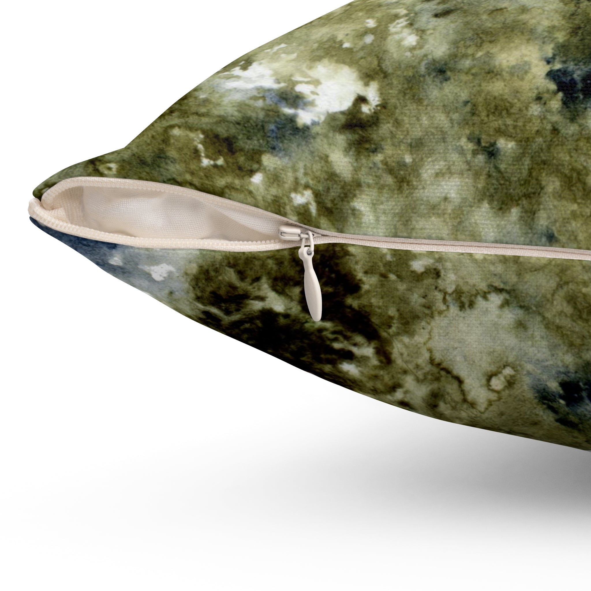 Abstract Floral Pillow Cover | Sage Green Navy