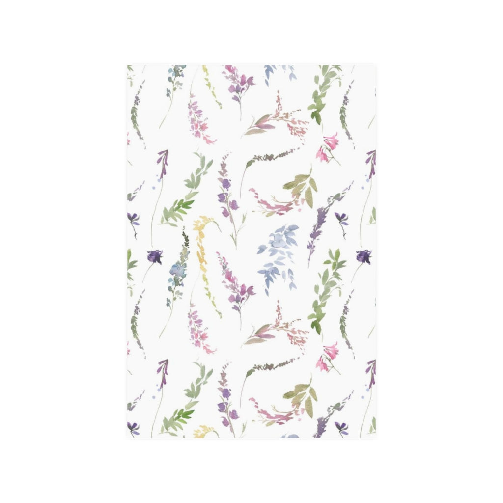 Wild Flower Art Prints | Lavender Purple Dusty Blue Flowers