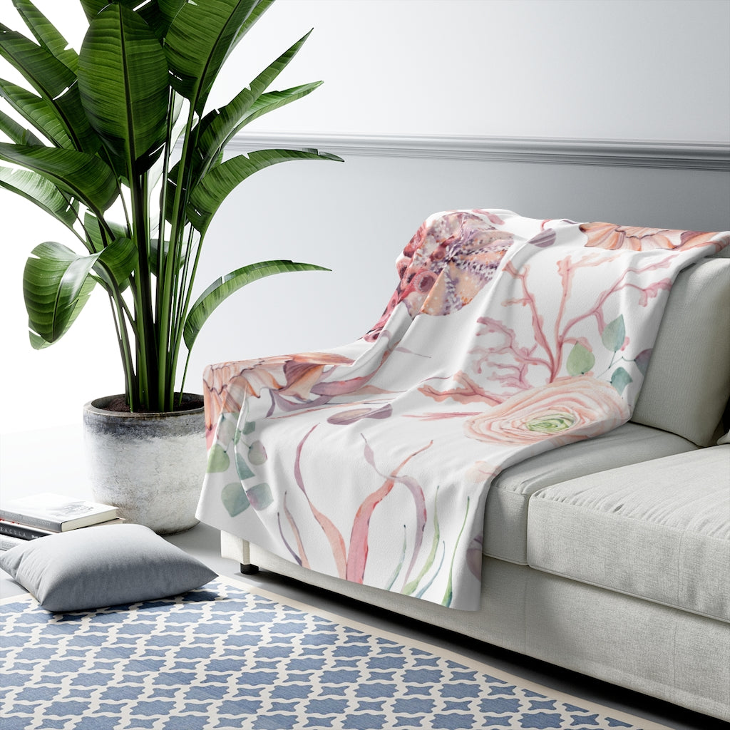 modern abstract cozy blanket