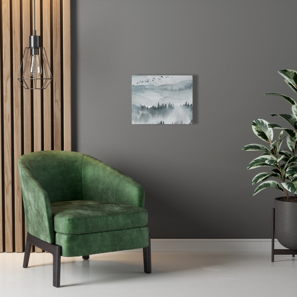 Nature Wall Canvas Art | Gray Woodlands