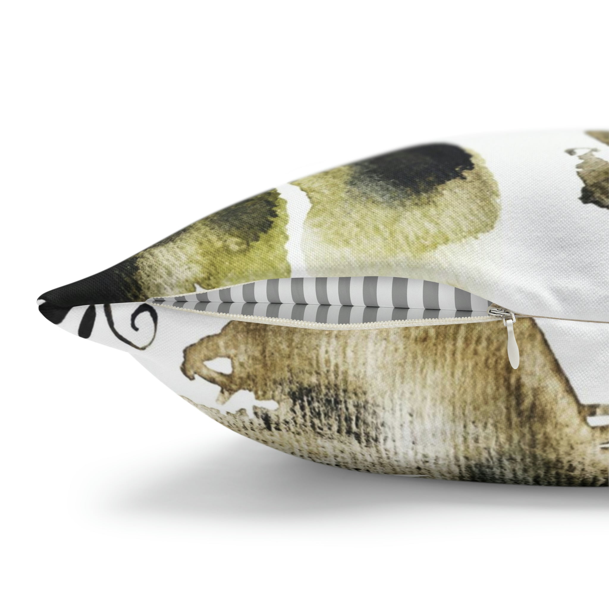 Floral Pillow Cover | Sage Green Abstract Botanical