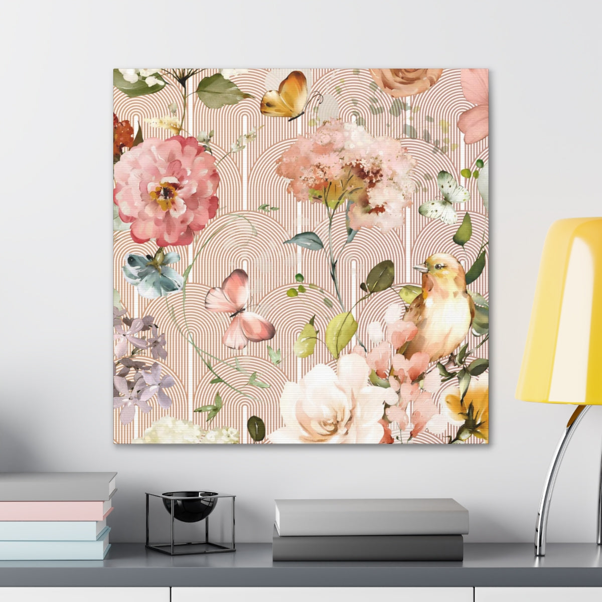Floral Wall Canvas Print | Secret Garden