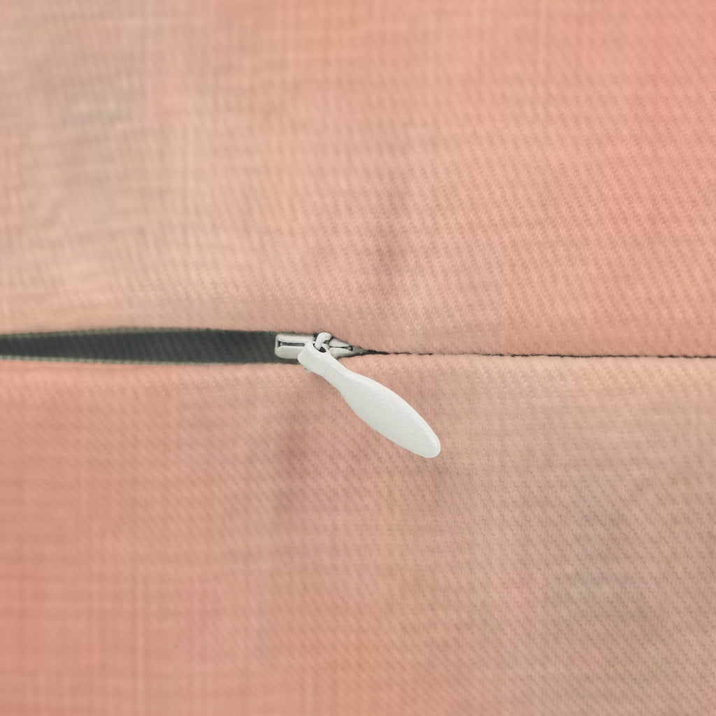 Abstract Boho Lumbar Pillow | Salmon Peach Mint Green