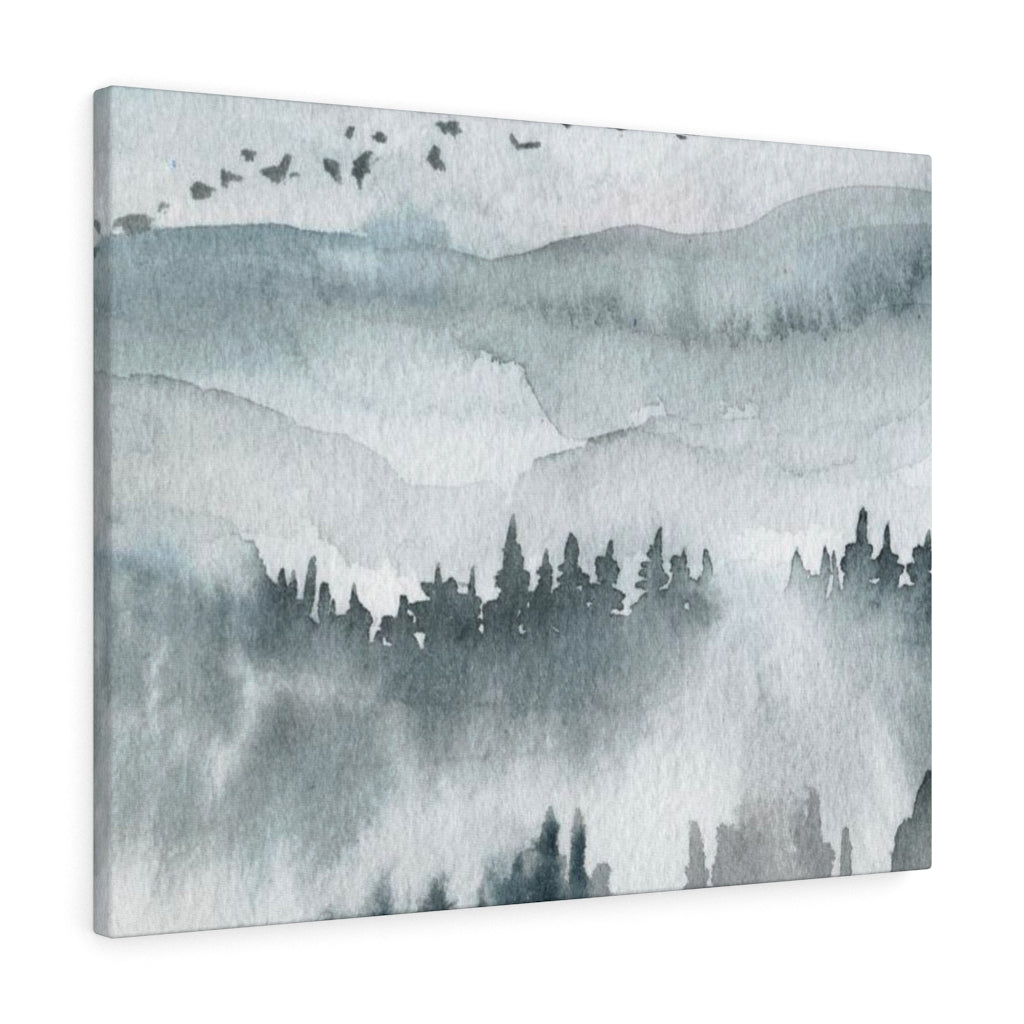 Nature Wall Canvas Art | Gray Woodlands