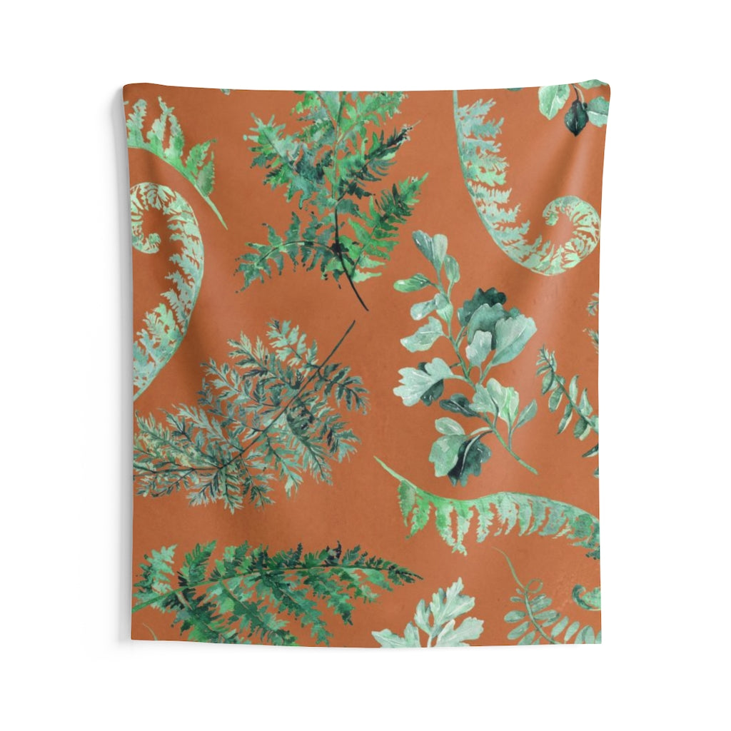Floral Tapestry | Rust Terracotta Green