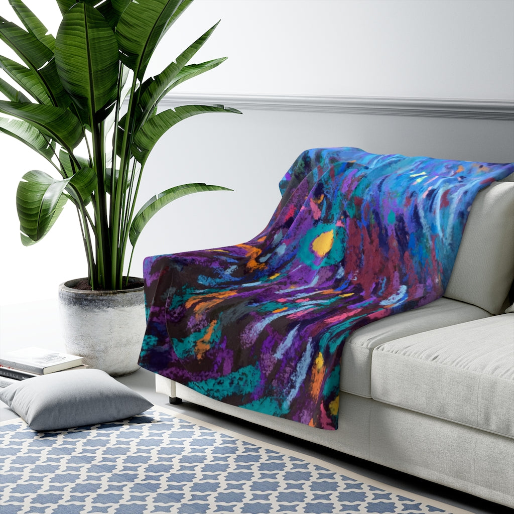 Colorful Abstract Blanket