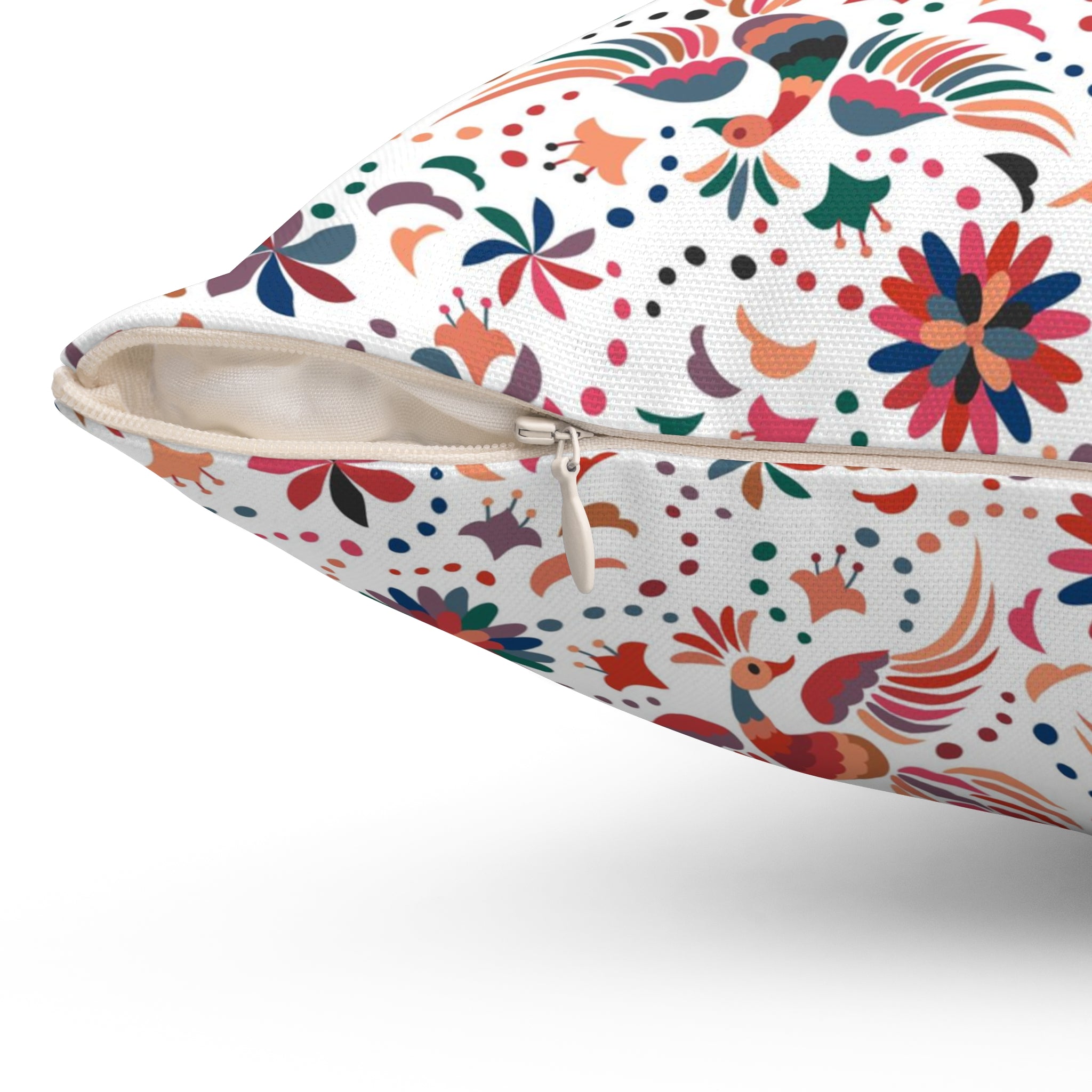 Folklore Pillow Cover | Red White Phoenix