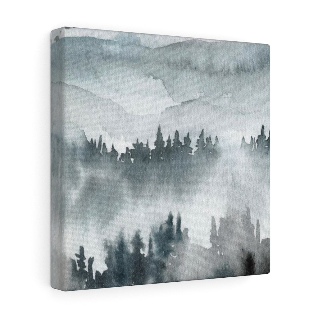 Nature Wall Canvas Art | Gray Woodlands