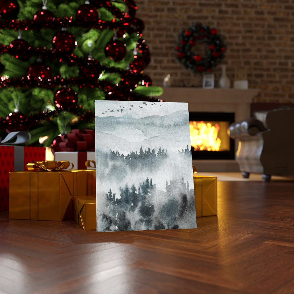 Nature Wall Canvas Art | Gray Woodlands