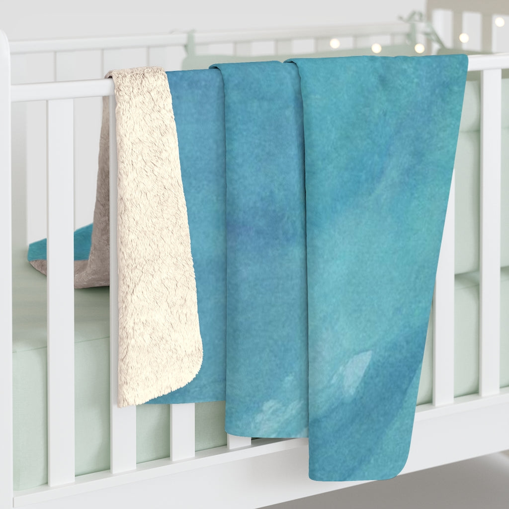 Acrylic Comfy Blanket | Teal Green Blue