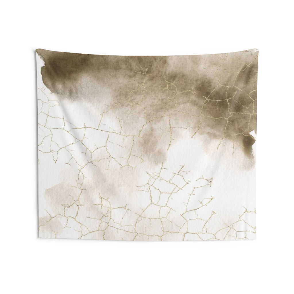 Abstract Tapestry | Beige White Ombre