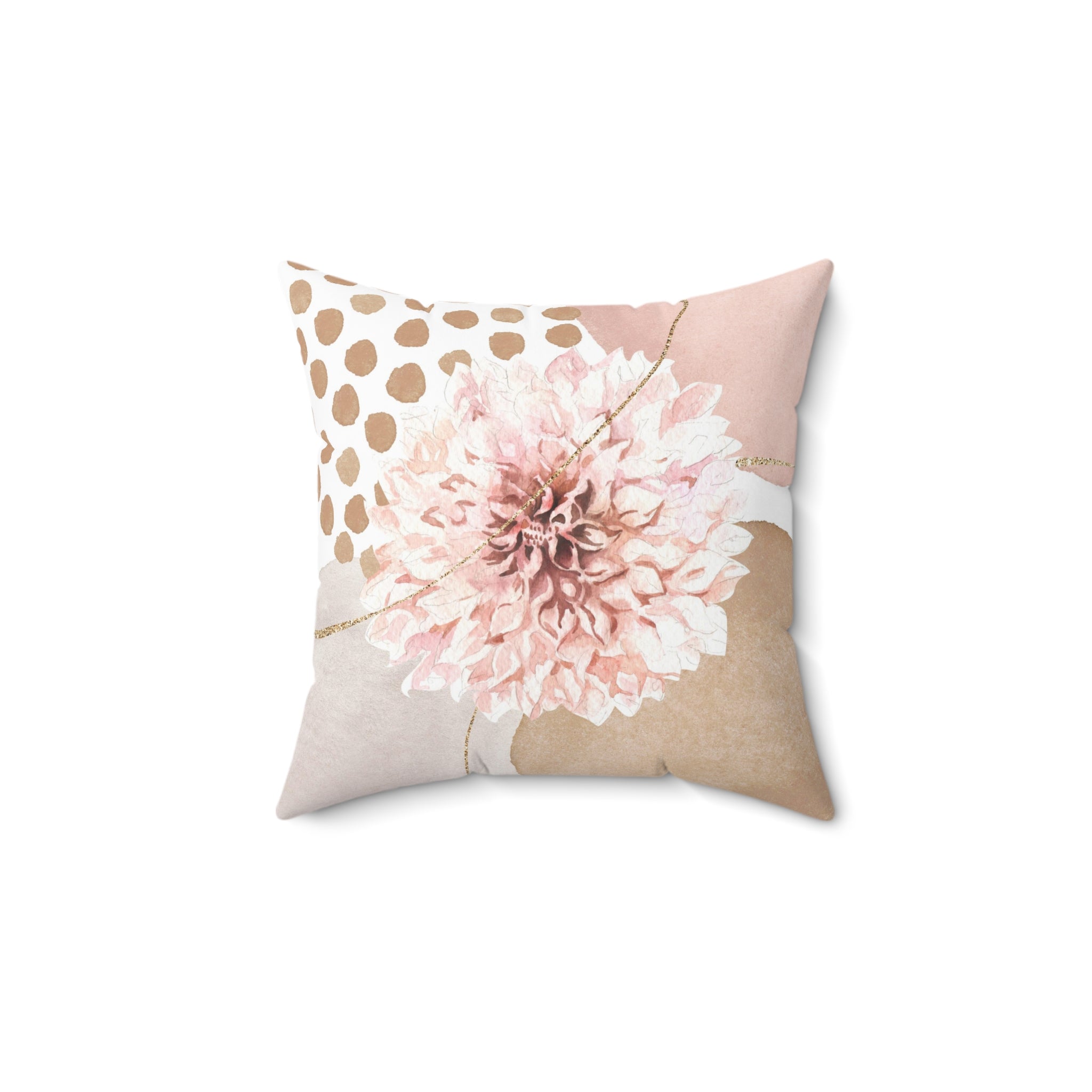 Abstract Pillow Cover | Blush Pink Beige Floral