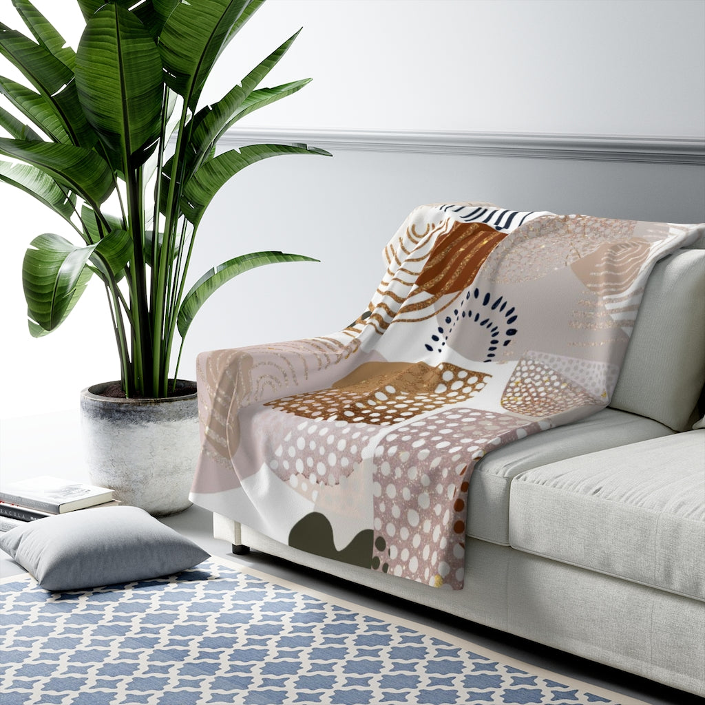 sherpa fleece throw blanket