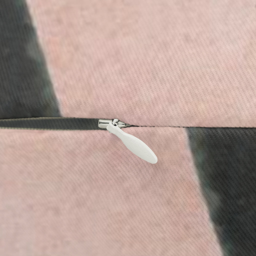 Abstract Boho Lumbar Pillow | Green Black Blush Pink White