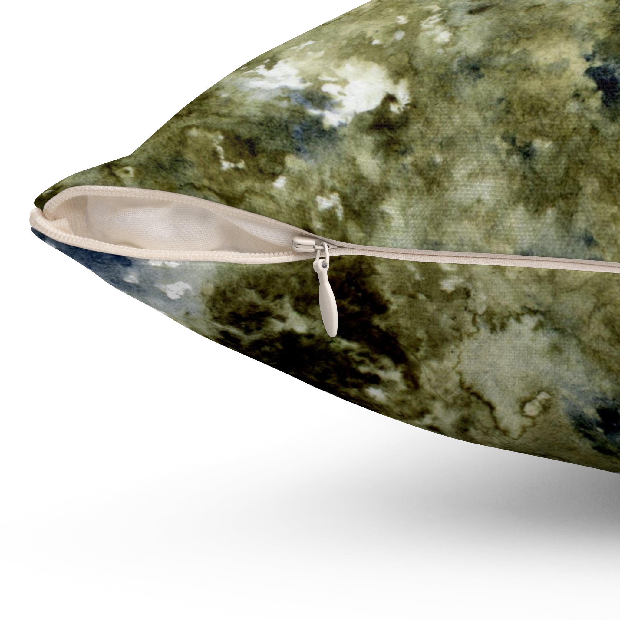 Abstract Floral Pillow Cover | Sage Green Navy