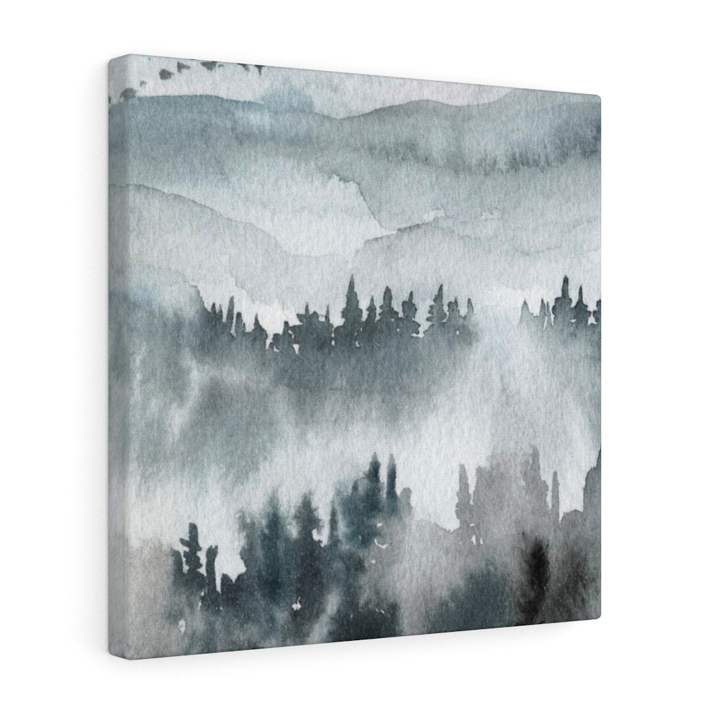 Nature Wall Canvas Art | Gray Woodlands
