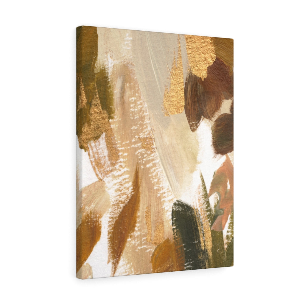 ABSTRACT WALL CANVAS ART | Brown White Beige Green
