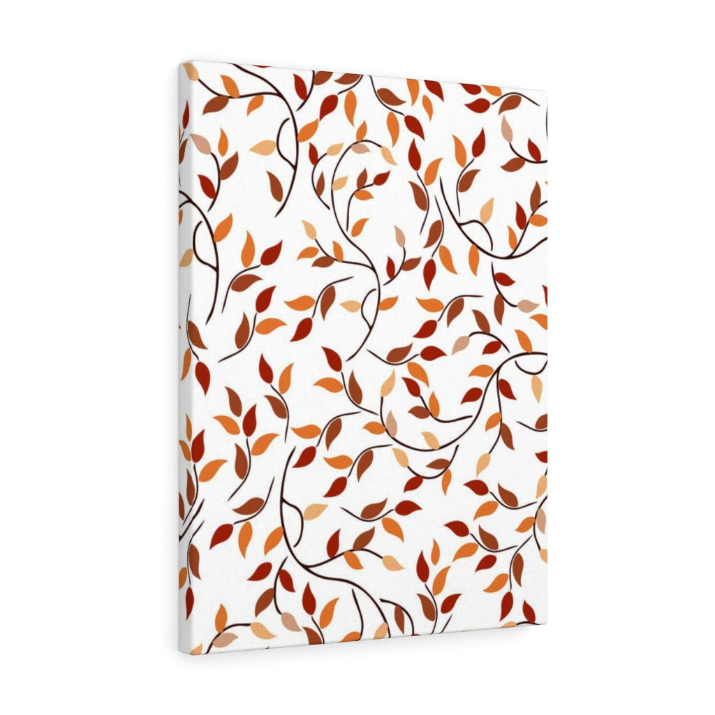 FLORAL WALL CANVAS ART | Red Orange White