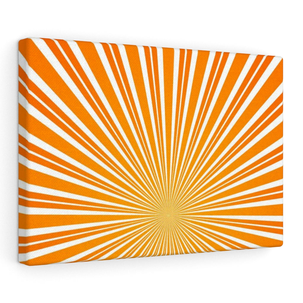 RETRO WALL CANVAS ART | Yellow Orange White