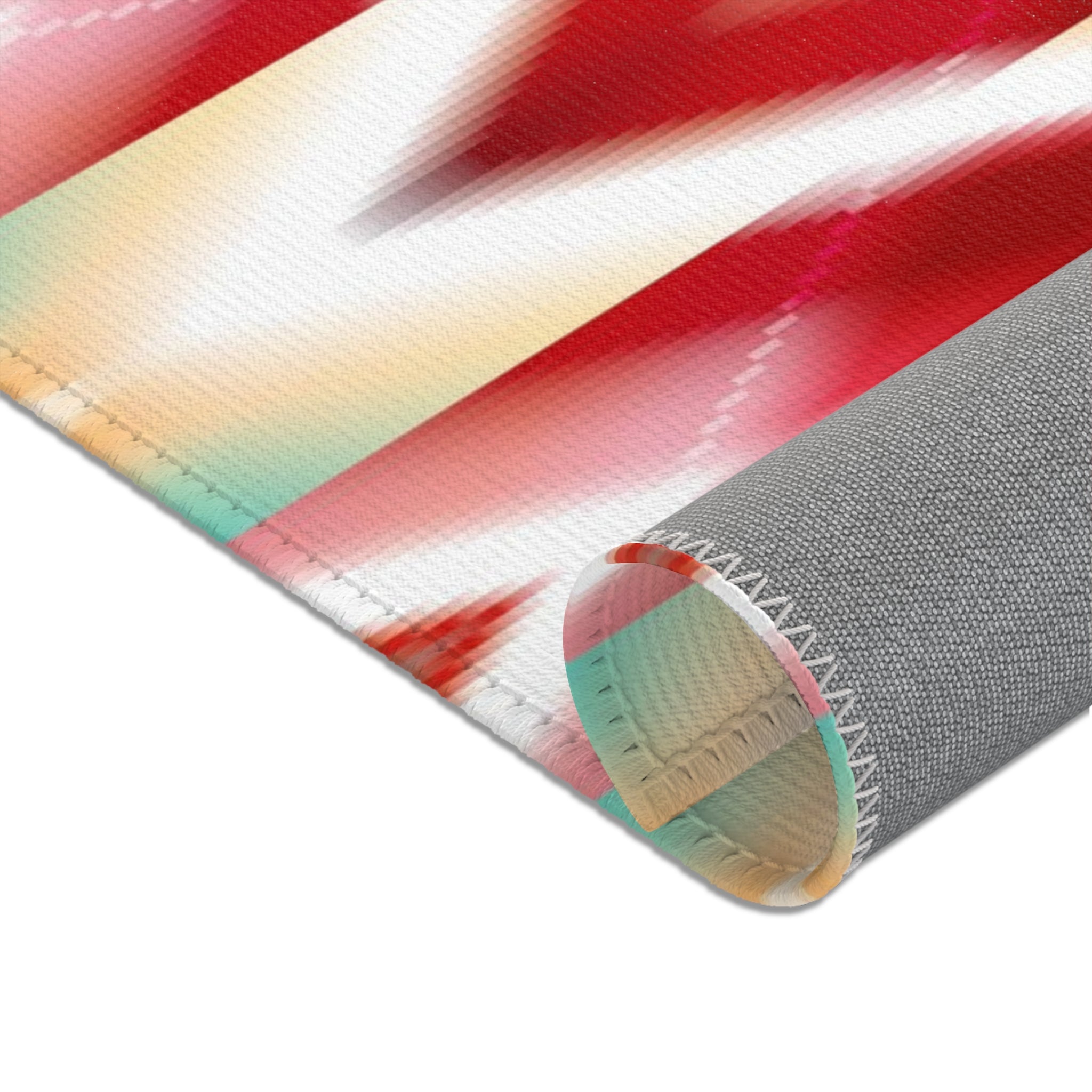 Tribal Area Rug | Red Pink Beige