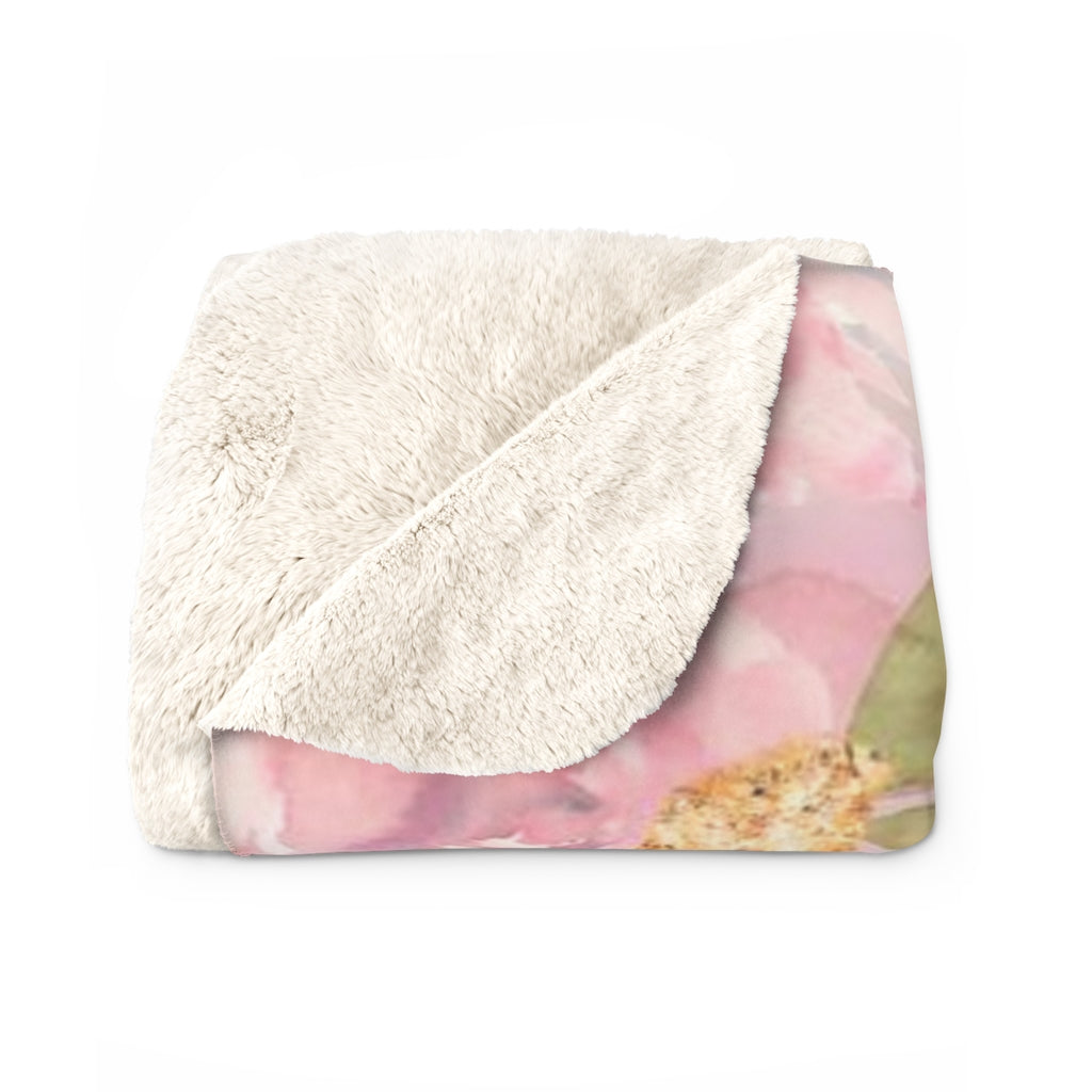 Floral Comfy Blanket | Blush Pink Roses