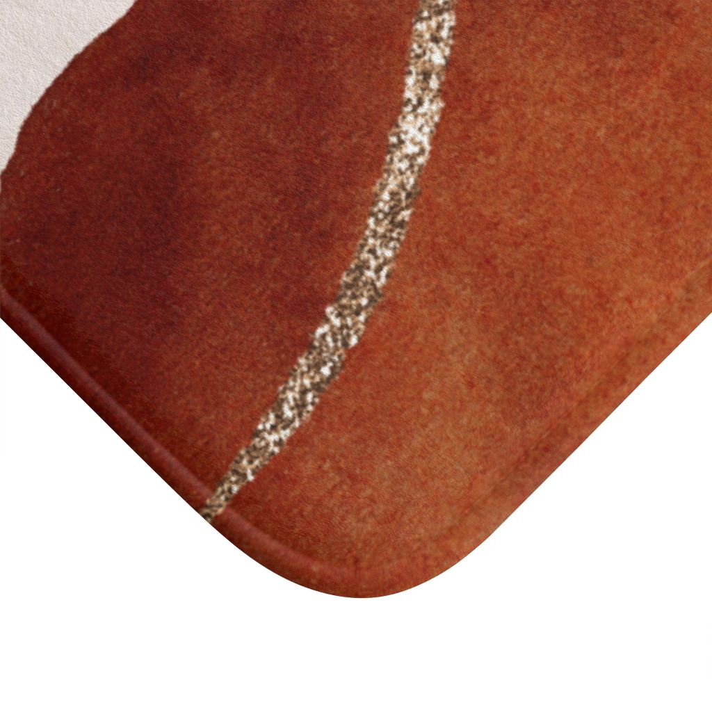 Bath Mat | Boho Rust Navy | Blush Pink Cream