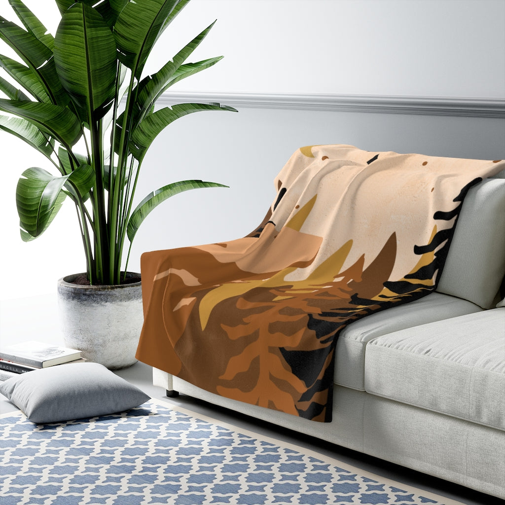 Boho Woodlands Spruce, Forest Blanket