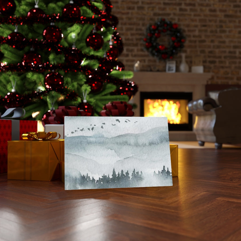 Nature Wall Canvas Art | Gray Woodlands