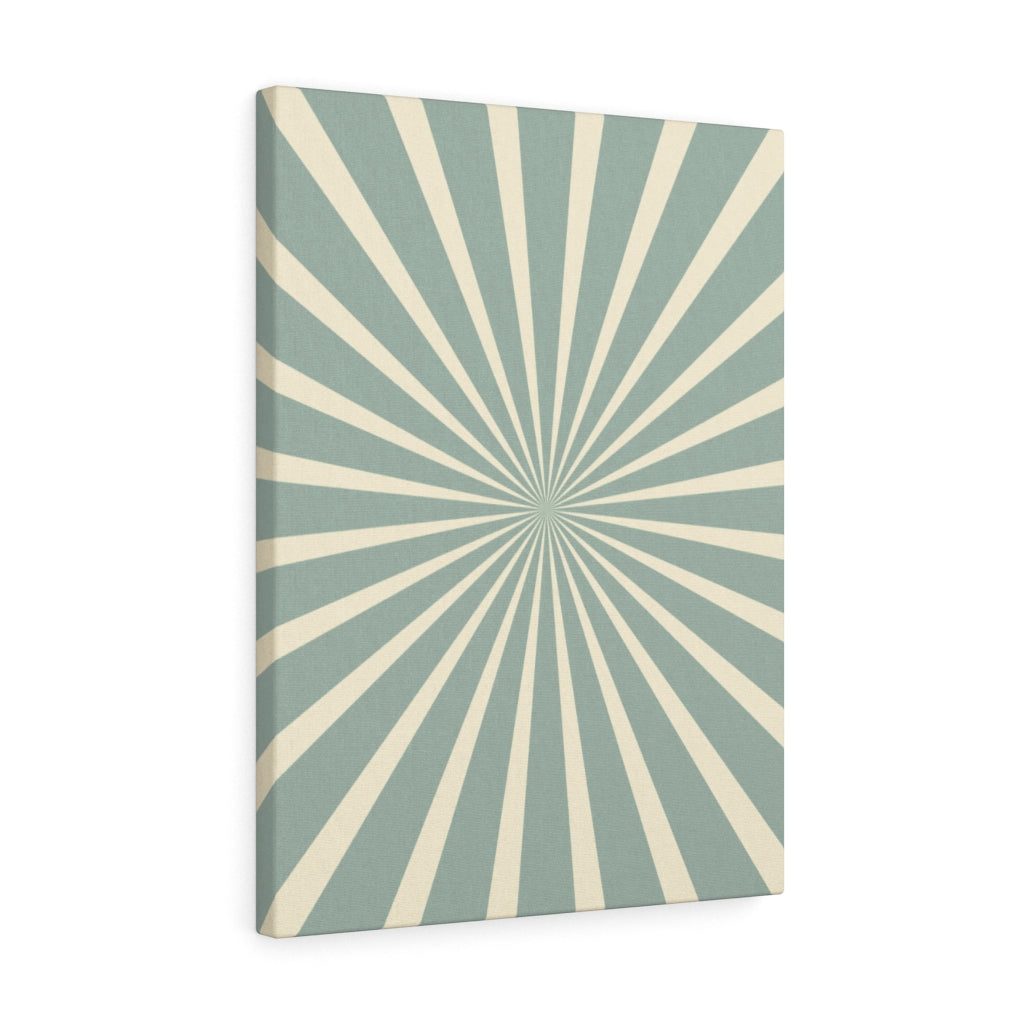 RETRO CANVAS ART | Mint Green Yellow