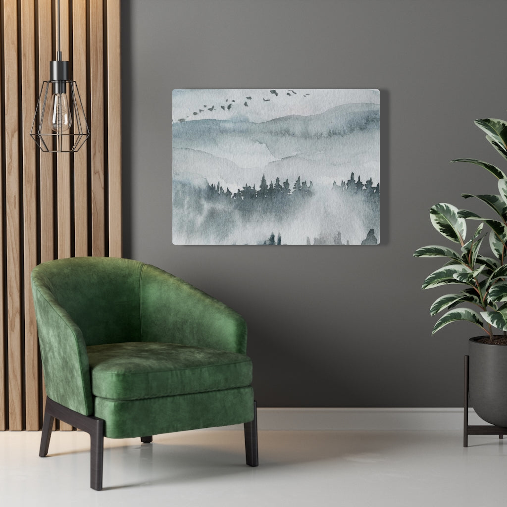 Nature Wall Canvas Art | Gray Woodlands