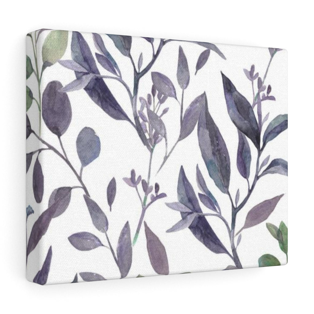 FLORAL WALL CANVAS ART | Lavender Green White