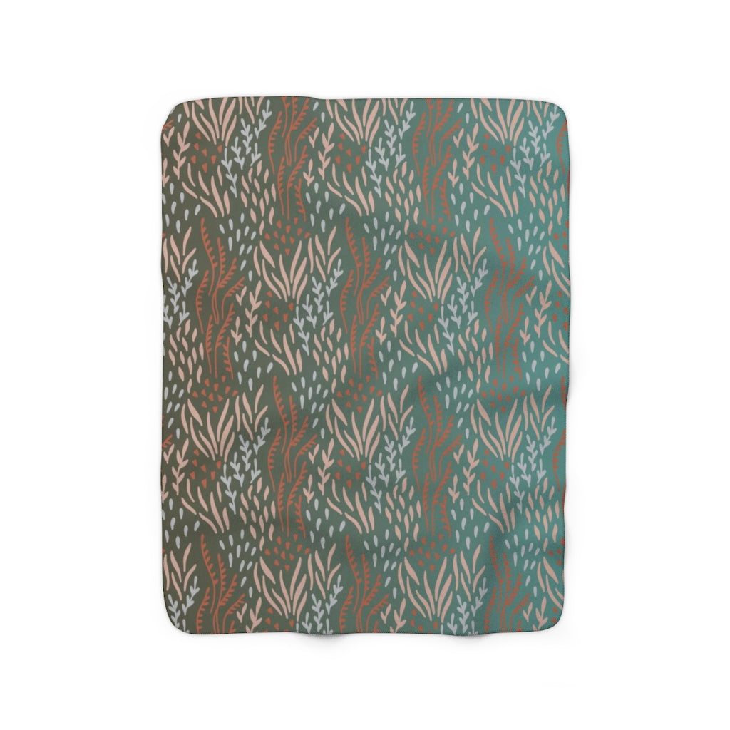 modern abstract cozy blanket