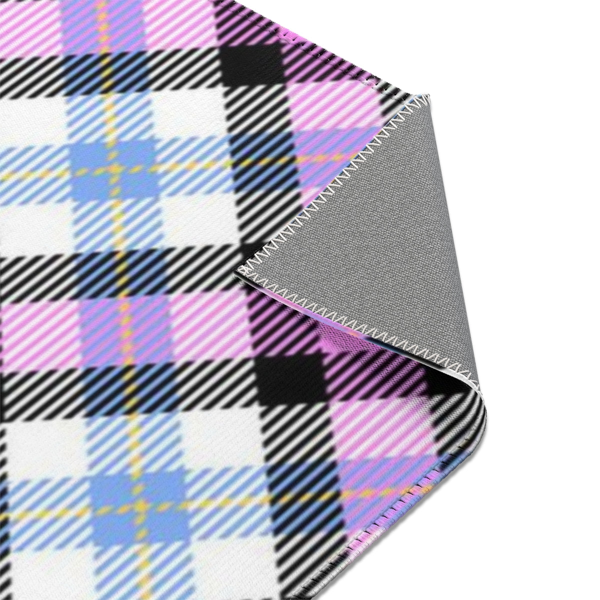 Checkered Area Rug | Plaid Retro Preppy