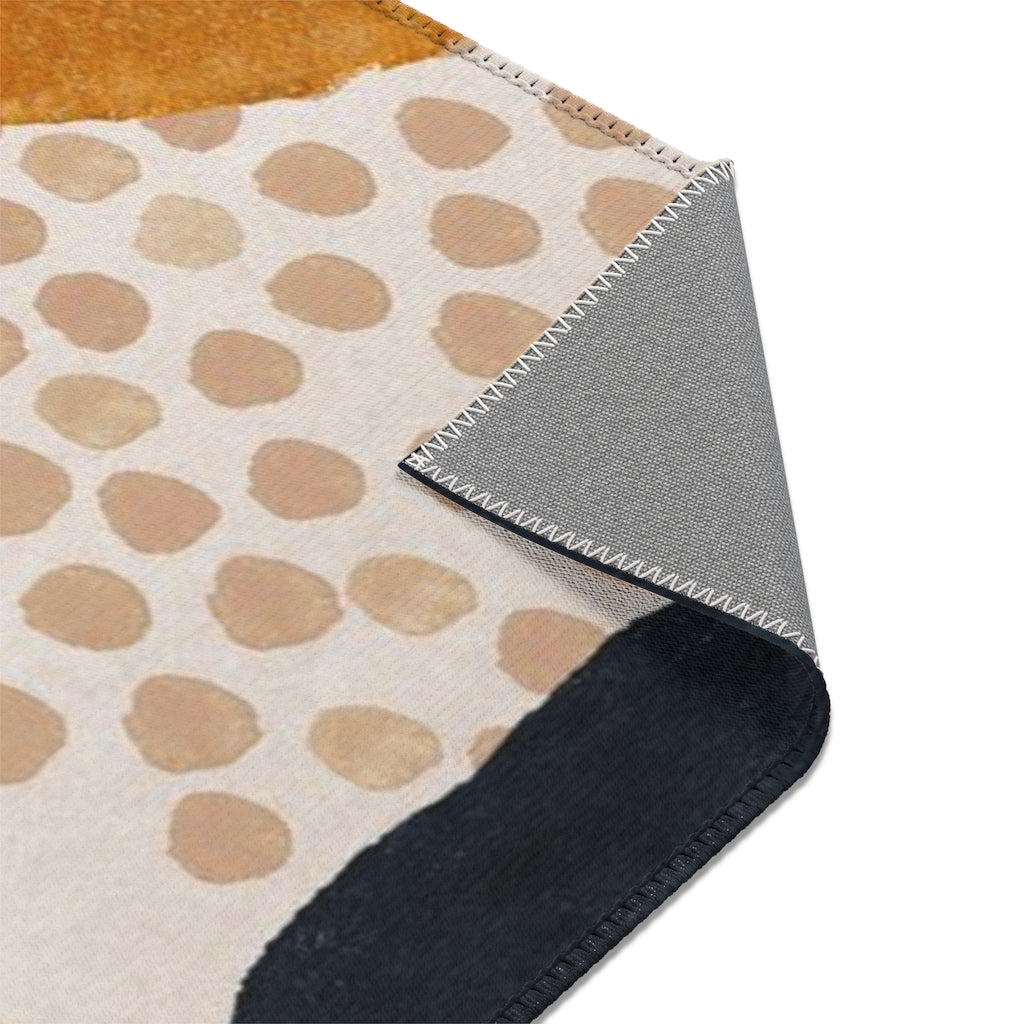 Boho Area Rug | Blush Pink Beige