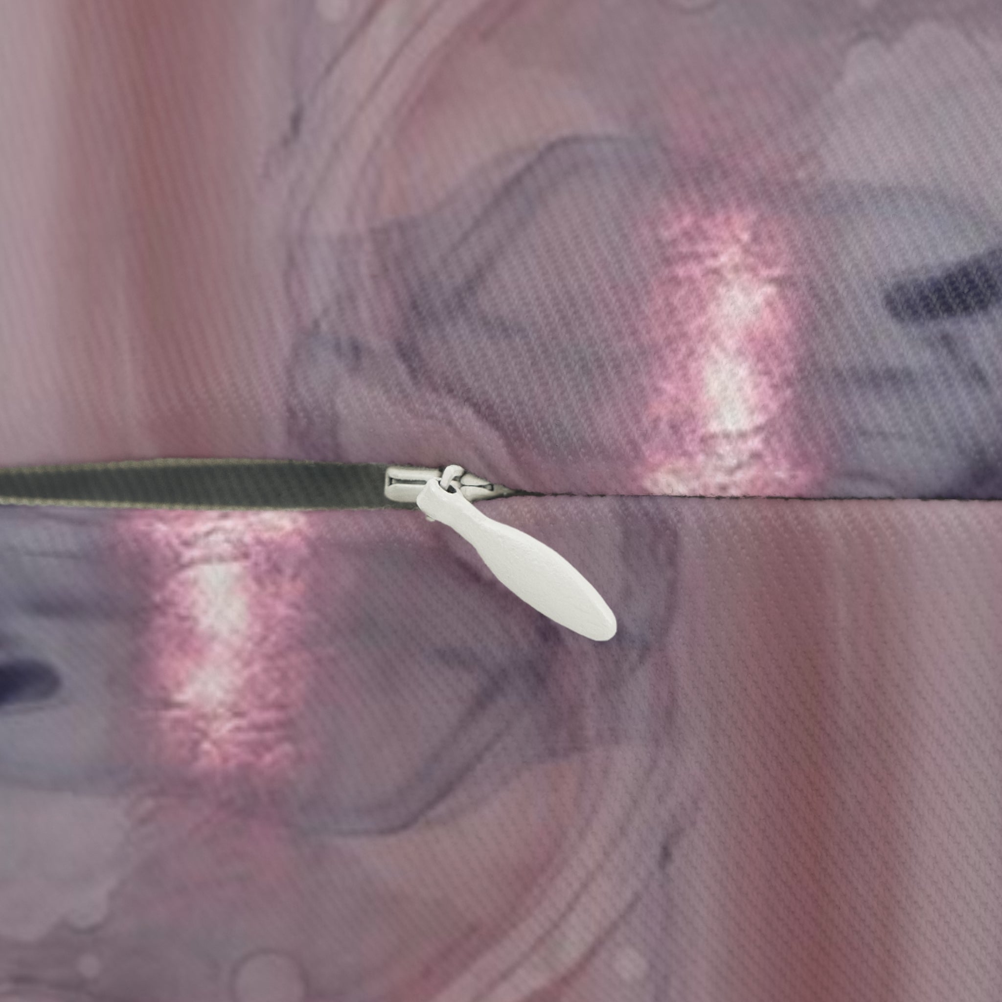 Mauve Boho Lumbar Pillow | Navy Blue Rust Abstract