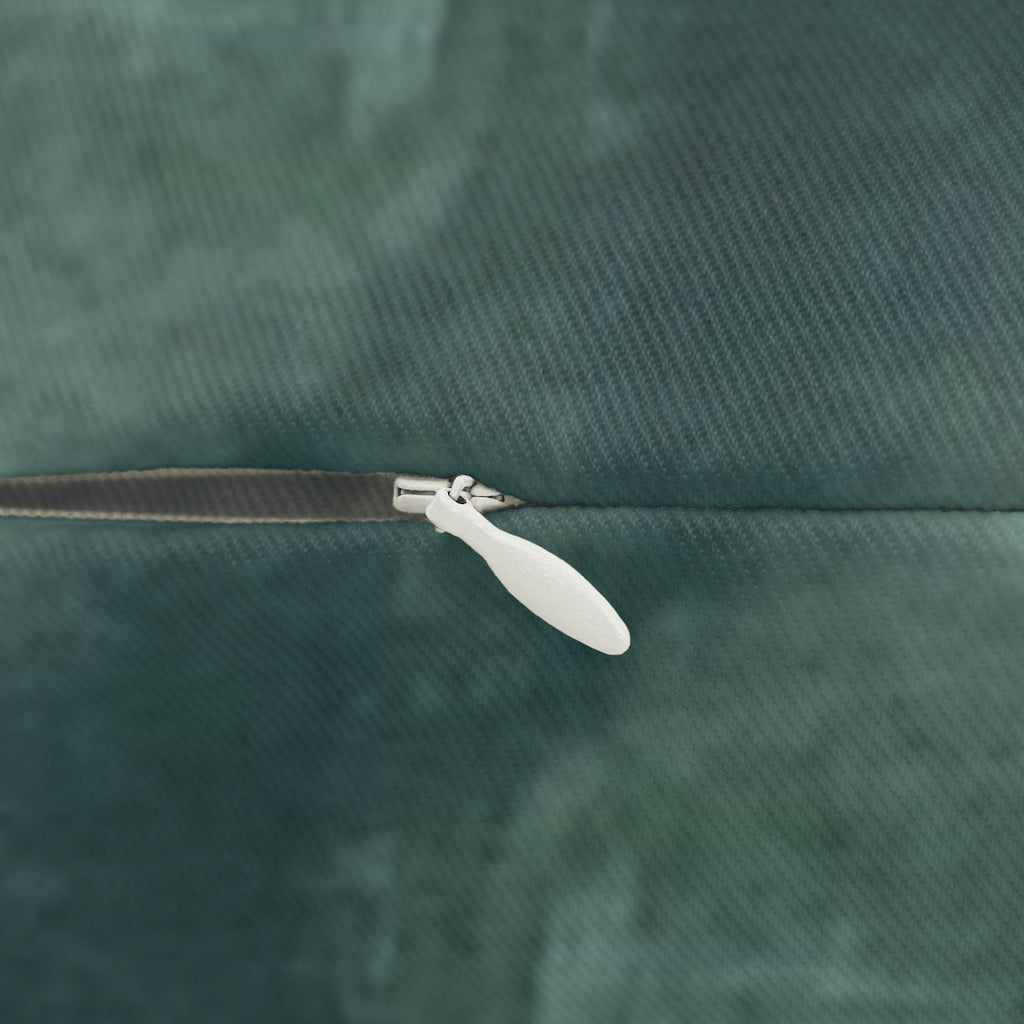 Abstract Boho Lumbar Pillow | Emerald Green