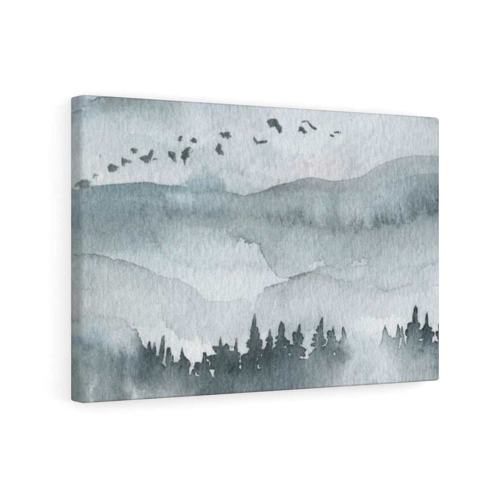Nature Wall Canvas Art | Gray Woodlands