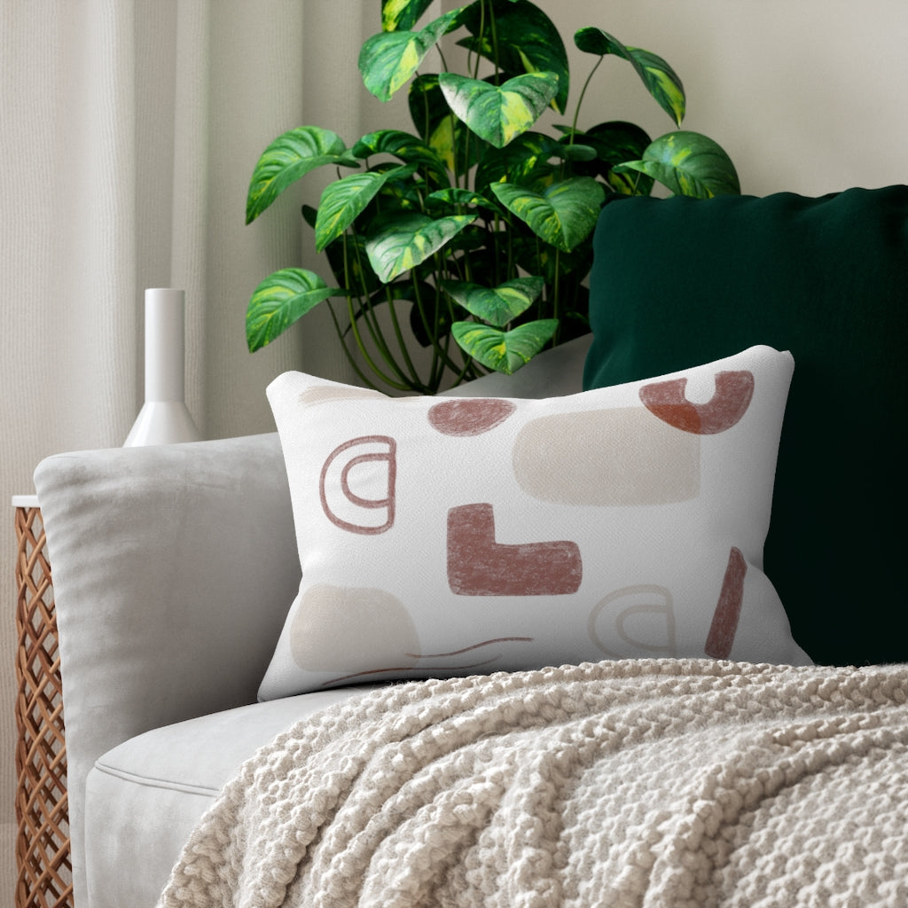 modern throw lumbar pillow with insert