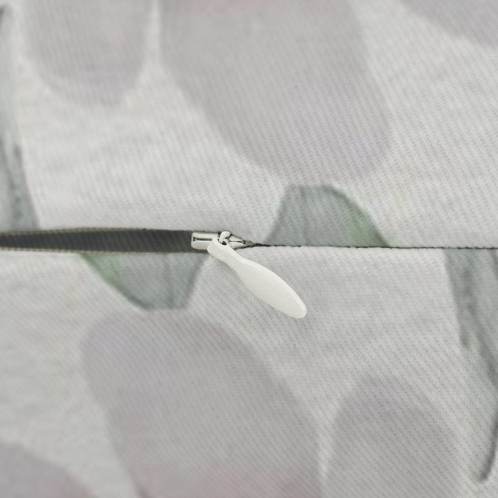 Floral Boho Lumbar Pillow | Grey Green Pink