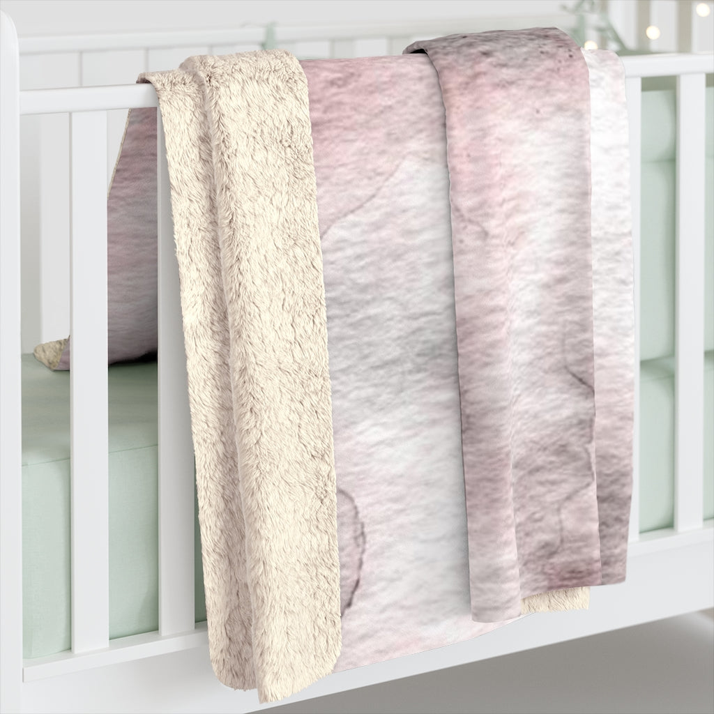 Abstract Comfy Blanket | Pink Purple Ombre