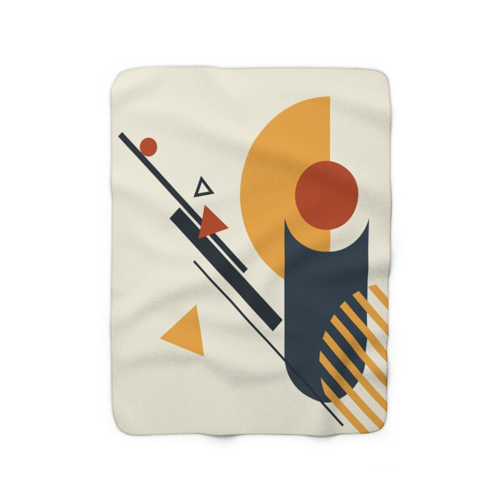 modern abstract cozy blanket