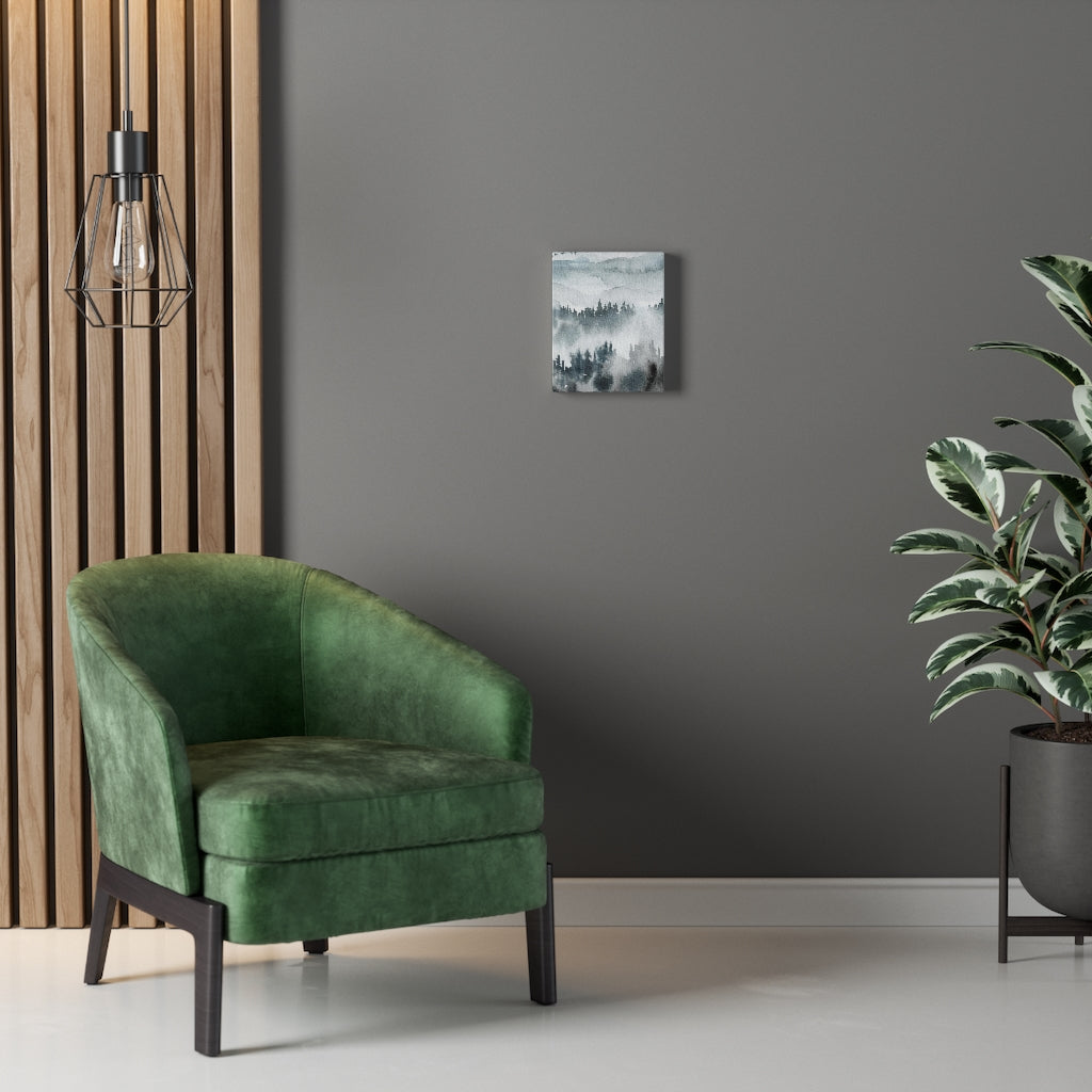 Nature Wall Canvas Art | Gray Woodlands
