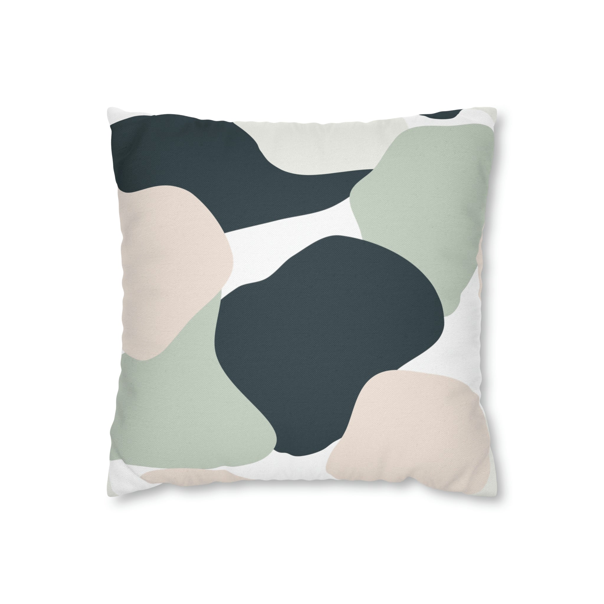 Abstract Pillow Cover | Sage Green, Blush Pink