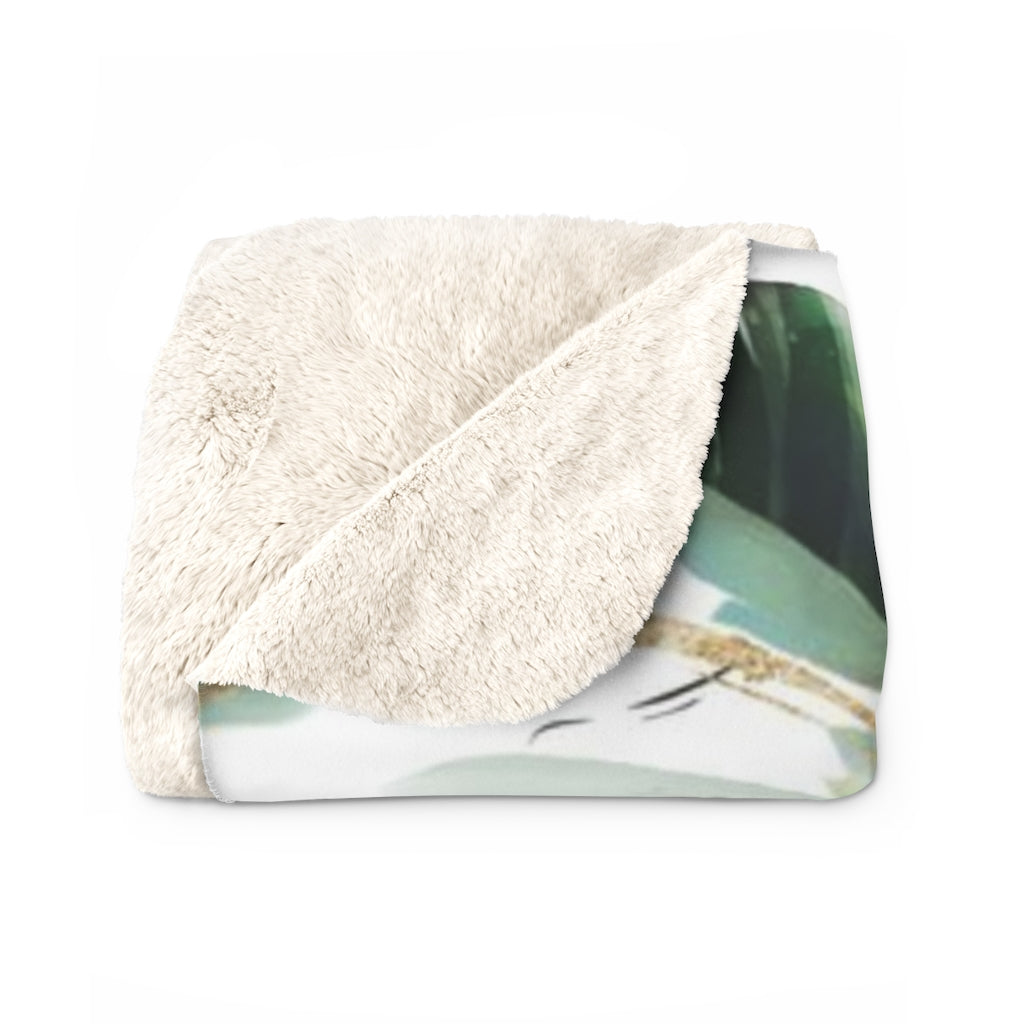 Floral Comfy Blanket | Tropical Leaves Abstract