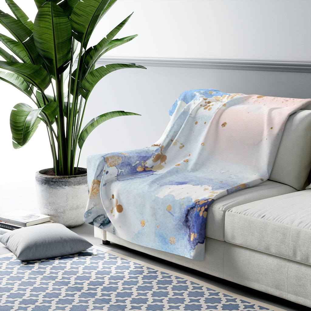 sherpa fleece throw blanket