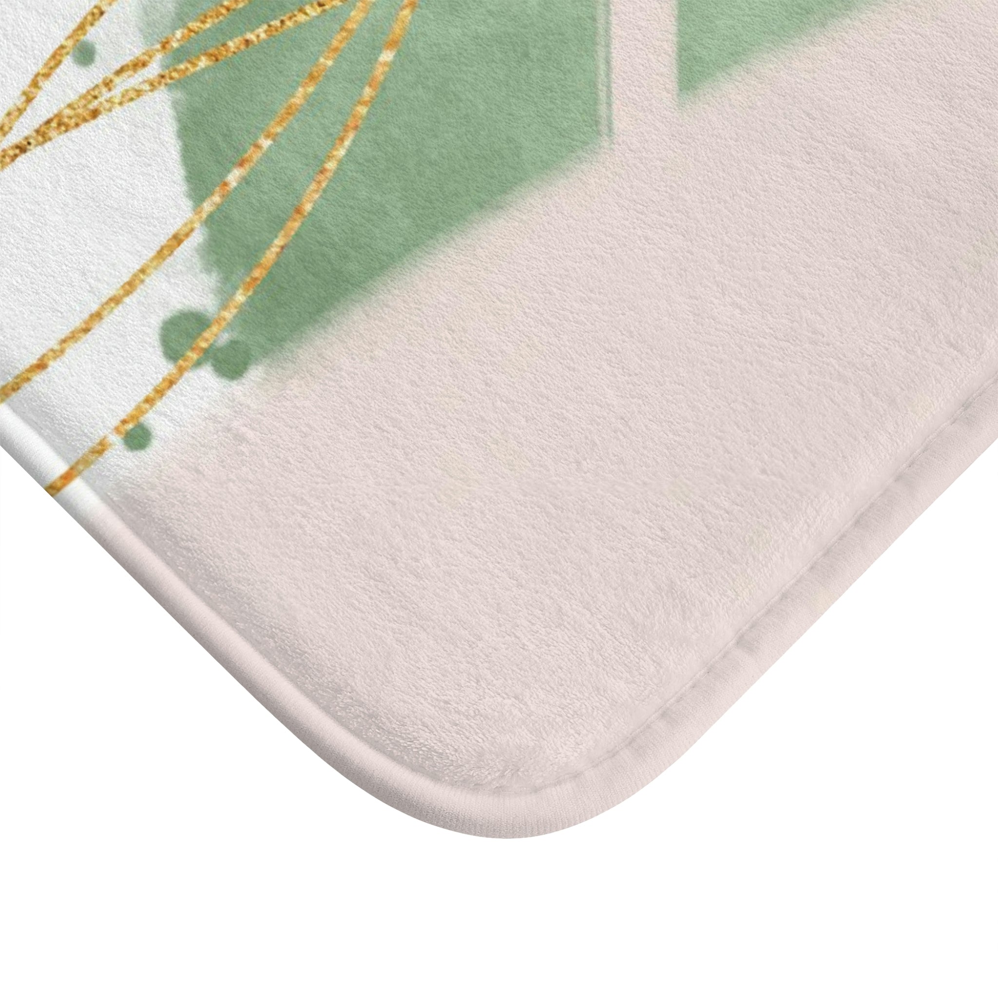 Boho Abstract Bath, Kitchen Mat | Sage Green, Blush Pink