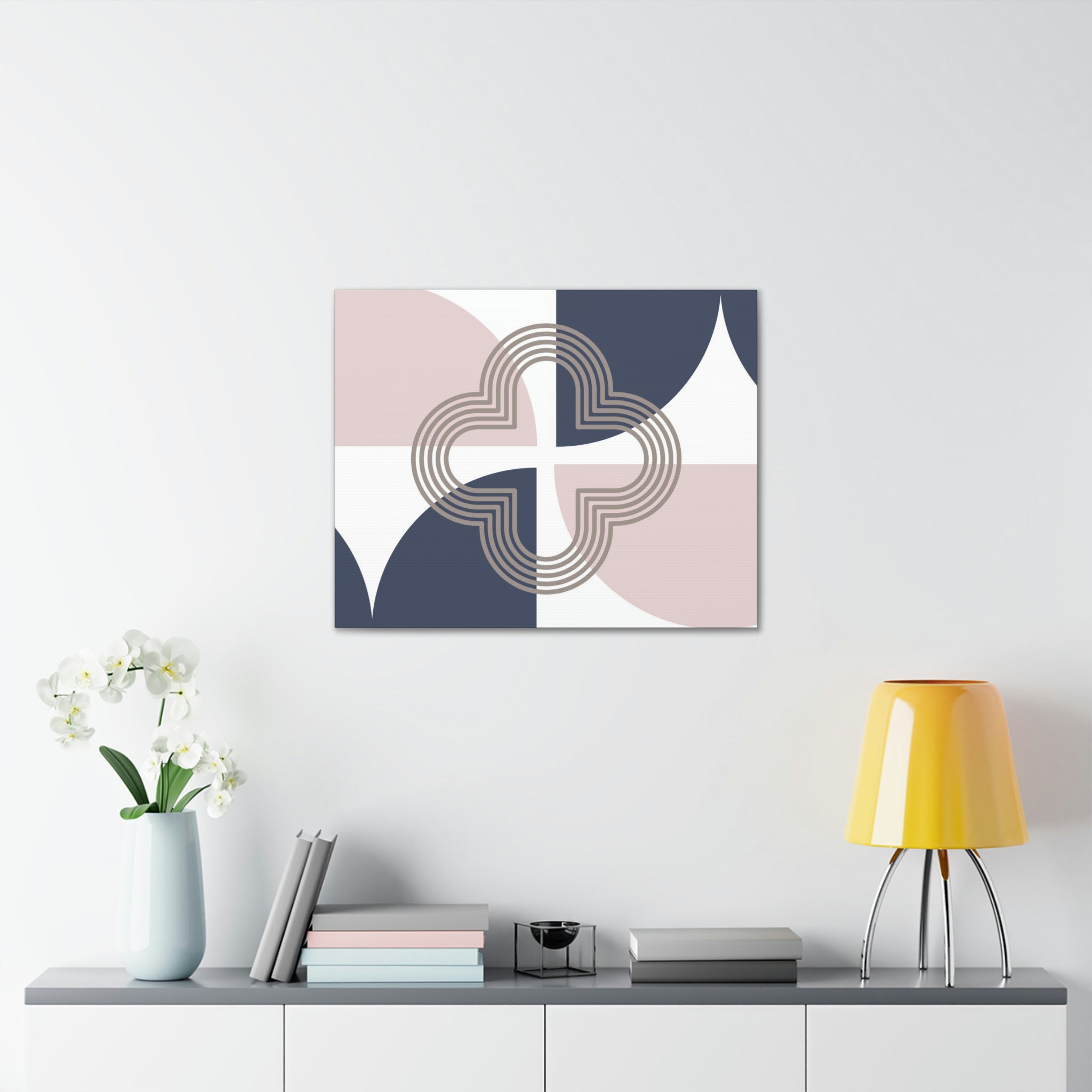 Mid Century Canvas Wall Art | Geometric