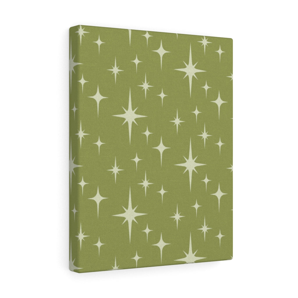BOHO CANVAS ART | Sage Green Stars