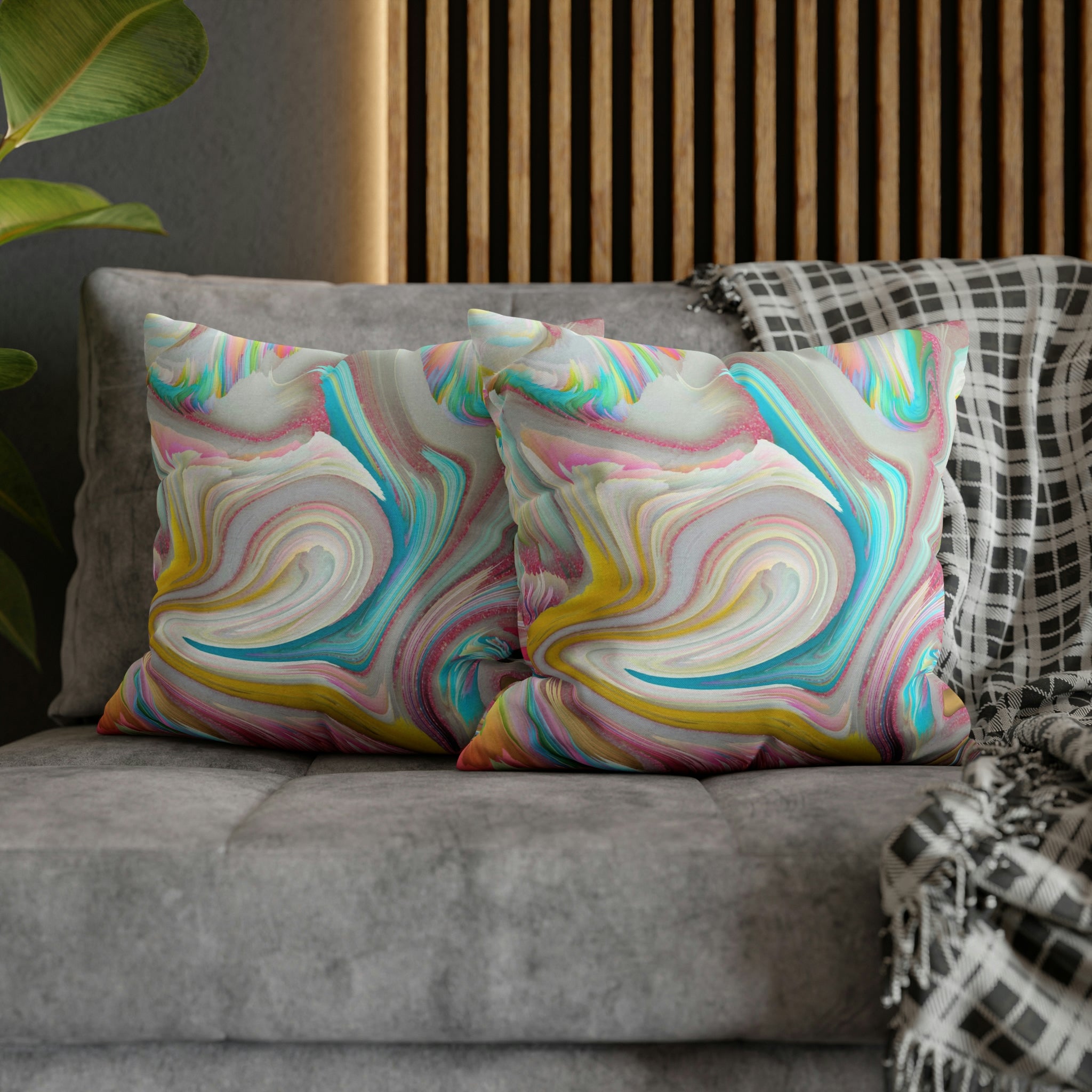 Abstract Pillow Cover | Funky Colorful